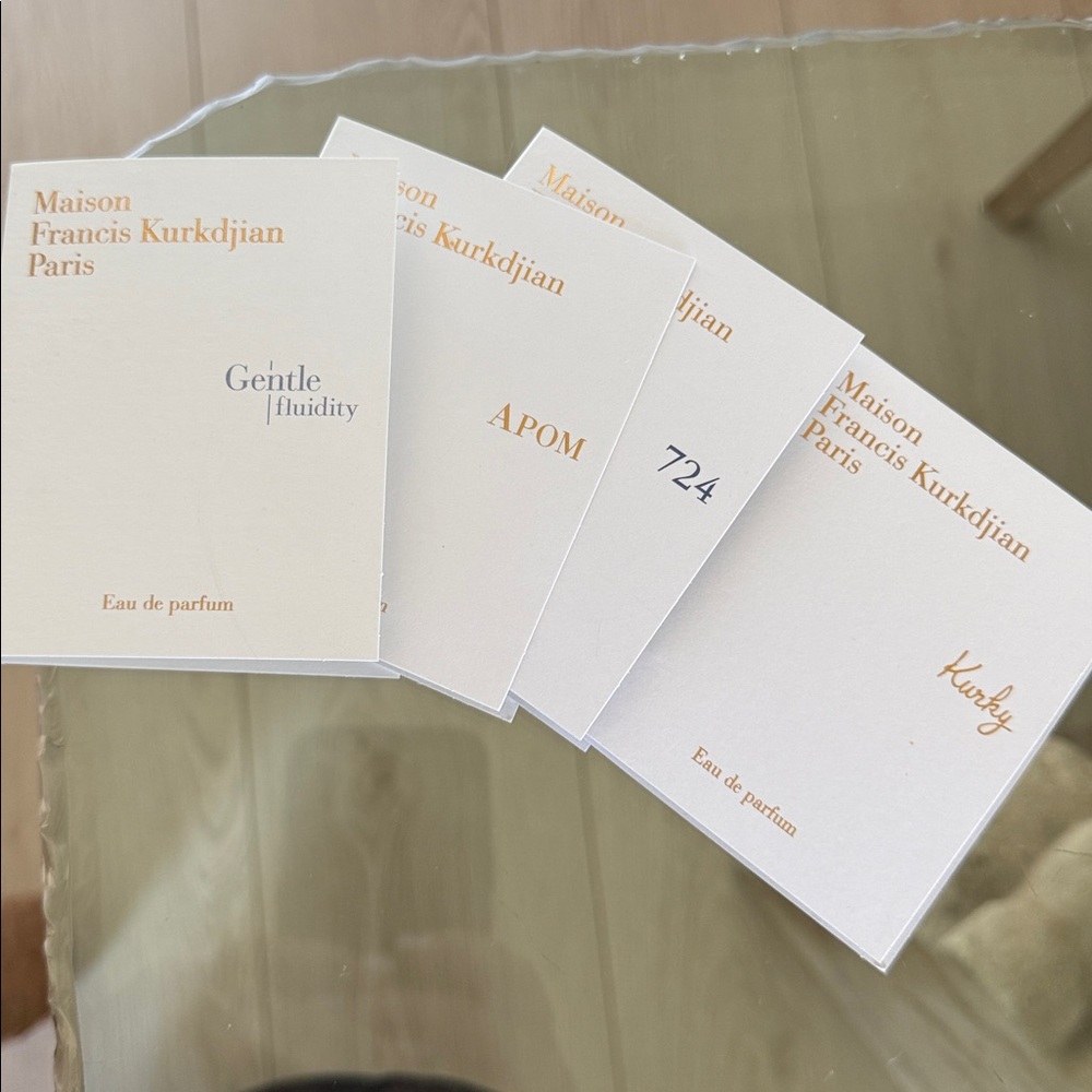 4 MFK Sample size Mixed Perfume